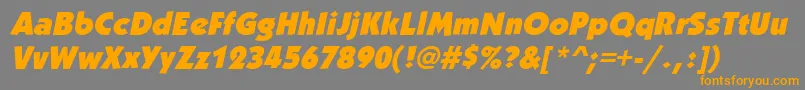 Подробнее о шрифте KabobblackItalic Шрифт KabobblackItalic – оранжевые шрифты на сером фоне