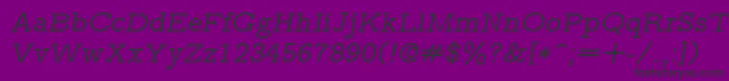 fuente Lmmonoprop10Oblique – Fuentes Negras Sobre Fondo Morado