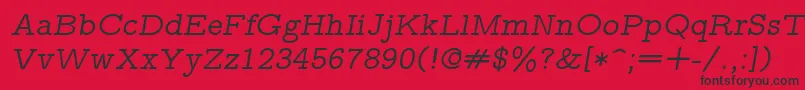Подробнее о шрифте Lmmonoprop10Oblique Шрифт Lmmonoprop10Oblique – чёрные шрифты на красном фоне