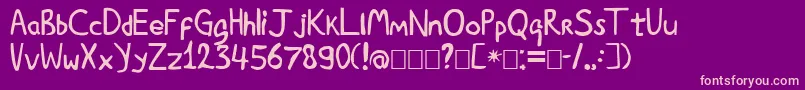 Luc Font – Pink Fonts on Purple Background