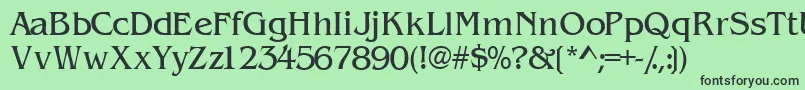Wandssk Font – Black Fonts on Green Background