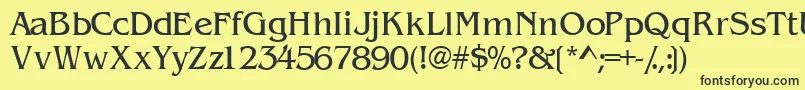 Wandssk Font – Black Fonts on Yellow Background