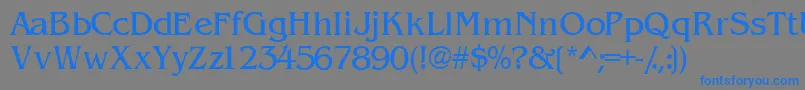 Wandssk Font – Blue Fonts on Gray Background