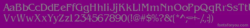 Wandssk Font – Gray Fonts on Purple Background