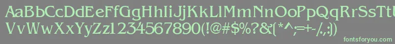 Wandssk Font – Green Fonts on Gray Background