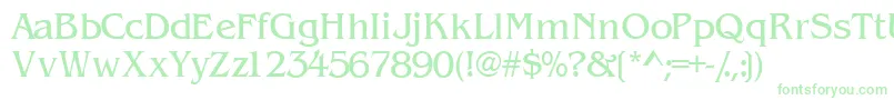 Wandssk Font – Green Fonts on White Background