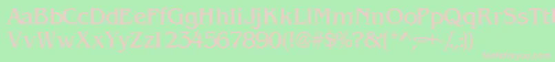 Wandssk Font – Pink Fonts on Green Background