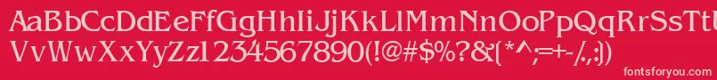 Wandssk Font – Pink Fonts on Red Background