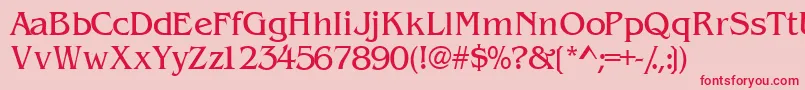 Wandssk Font – Red Fonts on Pink Background