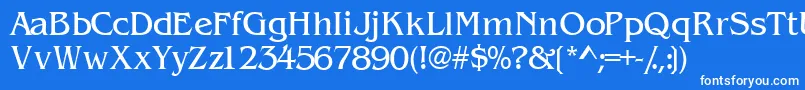 Wandssk Font – White Fonts on Blue Background