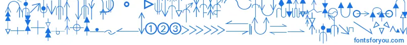 EsriGeologyAgso1-fontti – siniset fontit