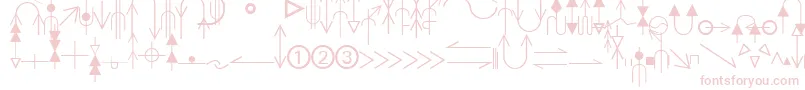 EsriGeologyAgso1-fontti – vaaleanpunaiset fontit
