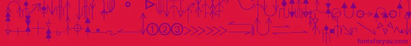 fuente EsriGeologyAgso1 – Fuentes Moradas Sobre Fondo Rojo