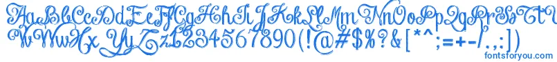 Police ChalkHandLetteringShaded – polices bleues