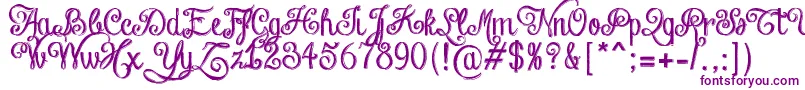 ChalkHandLetteringShaded Font – Purple Fonts