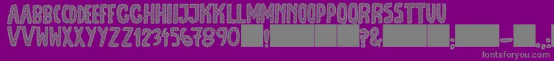 JmhEscamasBlack Font – Gray Fonts on Purple Background