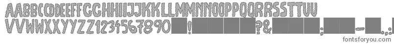 フォントJmhEscamasBlack – 白い背景に灰色の文字
