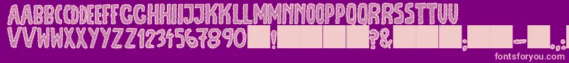 JmhEscamasBlack Font – Pink Fonts on Purple Background