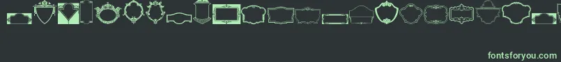 fuente VintagePanels04 – Fuentes Verdes Sobre Fondo Negro