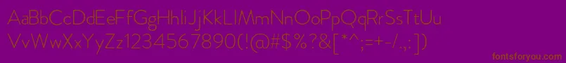 Lisätietoja FebreroLight-fontista FebreroLight-fontti – ruskeat fontit violetilla taustalla