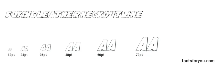 FlyingLeatherneckOutline Font Sizes