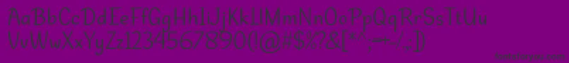 DehastaMomentosRegular Font – Black Fonts on Purple Background