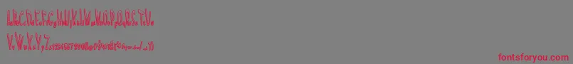 ScreamInPain Font – Red Fonts on Gray Background