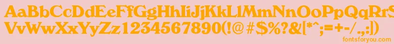 More about VeronaserialXboldRegular Font VeronaserialXboldRegular Font – Orange Fonts on Pink Background