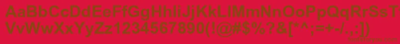 Aricyrb Font – Brown Fonts on Red Background