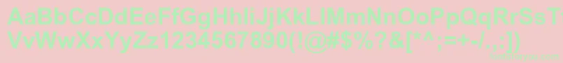 Aricyrb Font – Green Fonts on Pink Background