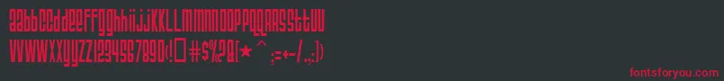 Triacsev Font – Red Fonts on Black Background