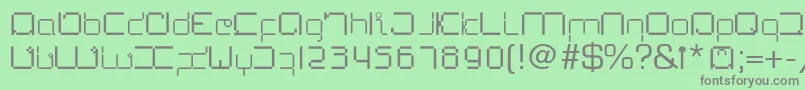 LupanesqueSquare Font – Gray Fonts on Green Background
