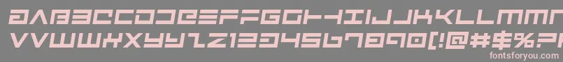 フォントAvengersemital – 灰色の背景にピンクのフォント