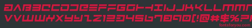 Avengersemital Font – Red Fonts on Black Background
