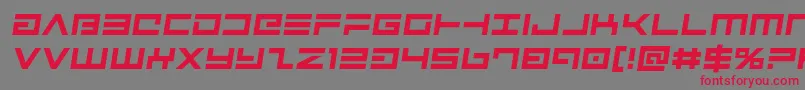 フォントAvengersemital – 赤い文字の灰色の背景
