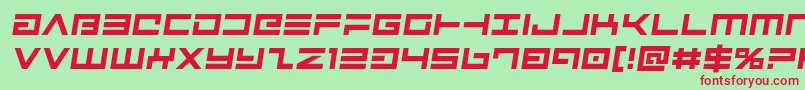 Avengersemital Font – Red Fonts on Green Background