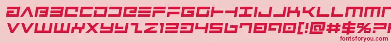 Fonte Avengersemital – fontes vermelhas em um fundo rosa
