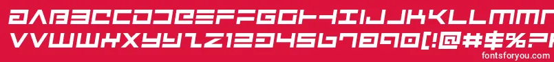 Avengersemital Font – White Fonts on Red Background