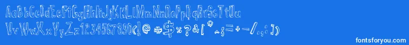 False3D Font – White Fonts on Blue Background