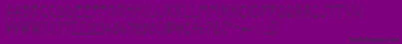 Шрифт Desdemona – чёрные шрифты на фиолетовом фоне