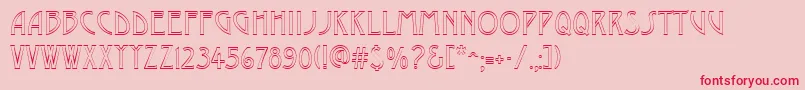 Desdemona Font – Red Fonts on Pink Background