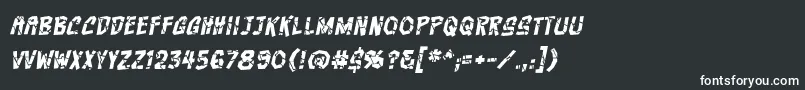 CrashcoursebbItal Font – White Fonts on Black Background