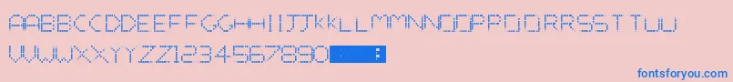 TheVandorSpot Font – Blue Fonts on Pink Background