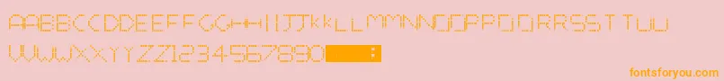 TheVandorSpot Font – Orange Fonts on Pink Background