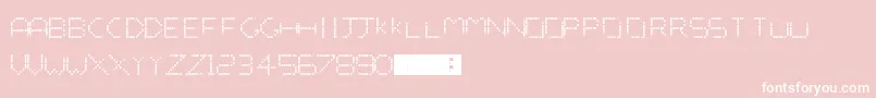 TheVandorSpot Font – White Fonts on Pink Background