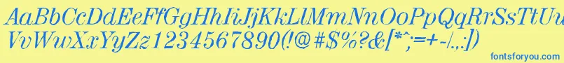 More about ValenciaantiqueItalic Font ValenciaantiqueItalic Font – Blue Fonts on Yellow Background