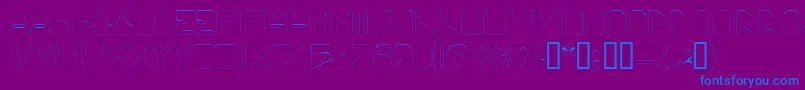 Viceprezdisplaycapsssk Font – Blue Fonts on Purple Background