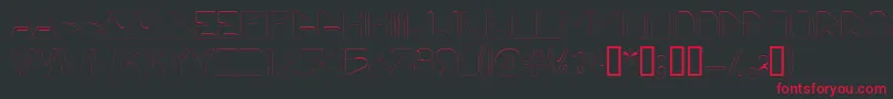 Viceprezdisplaycapssskフォントについての詳細 フォントViceprezdisplaycapsssk – 黒い背景に赤い文字