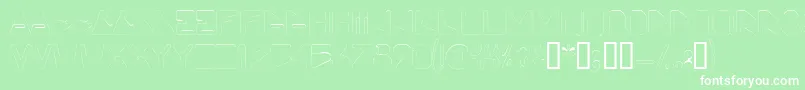 Viceprezdisplaycapsssk Font – White Fonts on Green Background