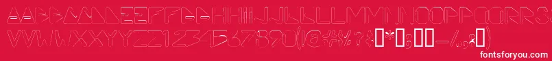Viceprezdisplaycapsssk Font – White Fonts on Red Background